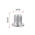 Miniatyrbillede 8 af 10: 4stk Kædehjulsskruer Kædekring Hjulbolt SØLV ENKELSKIVE Silver Single Disk Nail-Single Disk Nail