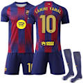 Miniatyrbilde 1 av 3: 2025-2026 Barcelona Hjemme fotballdrakt for barn Nr. 10 Yamal 26