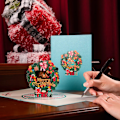 Miniatyrbilde 9 av 10: 3D-julekort Pop UP-kort F F F