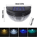 Miniatyrbillede 2 af 10: 2STK LED Solar Light Udvendig Væglampe SORT VARM LYS VARM Black Warm light-Warm light