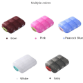 Miniatyrbilde 4 av 10: 2 STK 12 Grid Pill Box Daglig Pille Etui GRÅ Grey