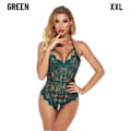 Miniatyrbild 1 av 10: Lace Bodys Underkläder Nattkläder-Underkläder GRÖN XXL green XXL