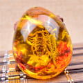 Pikkukuva 1 / 10: Butterfly Amber Stone Hyönteinen Spcimen Riipus SCORPION SCORPION scorpion