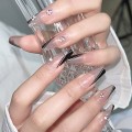 Miniatyrbilde 1 av 7: Fake Nails Short Square P016A-2 P016A-2 P016A-2