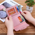 Miniatyrbild 3 av 10: PU-läderplånböcker Damplånböcker MÖRKROSA Dark Pink