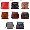 Miniatyrbillede 4 af 11: Multifunktionelle Skuldertasker Dame Diagonal Tasker WINE RED Wine red