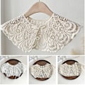 Miniatyrbillede 7 af 9: Lace falsk krave dame topkraver C C C