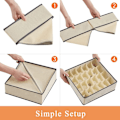 Miniatyrbillede 2 af 10: 4 STK Skuffe Organizer Opbevaringsboks SORT Black