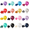 Miniatyrbilde 10 av 10: 30stk Latex Ballong Oppblåsbar Dekor Ballong SORT SLIVER SORT Black Sliver