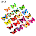 Miniatyrbillede 1 af 10: 5 stk Farverig Lysende Sommerfugl LED Natlys Bryllup 5pcs