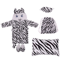 Miniatyrbilde 1 av 10: 6STK Dukke Soveposesett Putelapp Tøffel ZEBRA ZEBRA zebra