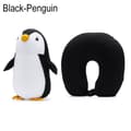 Fluffiga kuddar U-formad resekudde SVART PENGUIN Black