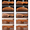 Miniatyrbilde 6 av 10: 2 stk Peach Wood Comb Fine Tooth Comb 3 3 3