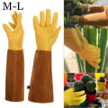 Miniatyrbillede 9 af 10: Åndbar læderhandske GUL M Yellow M