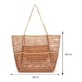 Pikkukuva 2 / 10: Mesh Beach Kangaskassi Olkalaukut KHAKI khaki