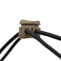 Miniatyrbillede 8 af 9: 4 stk Fjedersnor Låse Toggle Stopper SORT Black