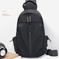 Miniatyrbillede 3 af 10: Sling Bag Brysttaske SORT black