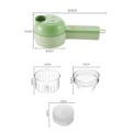 Miniatyrbillede 2 af 10: Elektrisk grøntsagskæresæt Chili Mud Masher Grøntsagsknuser green