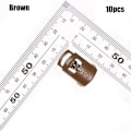 Pikkukuva 1 / 10: 10 kpl Tactical Cord Lock Toggle Stopper RUSKEA Brown