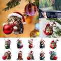 Miniatyrbillede 9 af 10: Julehat Kattevedhæng Kat Juletræspynt 3 3 3