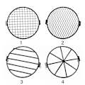 Pikkukuva 2 / 10: Moottoripyörän mesh cover verkkolamppuvarjostin 3 3 3