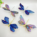 Pikkukuva 4 / 8: Aura Tourmaline Kyanite Dragonfly Butterfly ja Dragonfly C