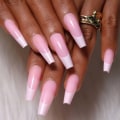 Pikkukuva 9 / 9: 24 kpl Fake Nails pitkät ranskalaiset JP2445 JP2445