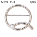 Miniatyrbild 1 av 10: 4st Scarf Spänne Scarf Ring SILVER #04 #04 Silver #04-#04