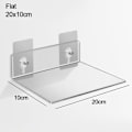 Miniatyrbilde 9 av 10: Gjennomsiktig oppbevaringshylle på badet 20X10CMU-FORMET U-FORM 20x10cmU-shaped