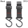 Miniatyrbillede 1 af 10: 1/2 stk. Taktisk karabinhage bælte D-ring karabinhage SORT 2 STK. Black 2pcsStyle 1-Style 1