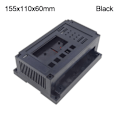 Miniatyrbillede 1 af 10: Elektronisk Project Box Vandtæt Cover Project SORT Black 155x110x60mm