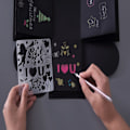 Pikkukuva 3 / 10: 20 kpl Graffiti Hollow Template Explosion Box Theme ALFANUMERIC Alphanumeric