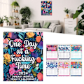 Miniatyrbild 3 av 10: Funny Mental Health Calendar 2024 Calendar DESK CALENDAR DESK Desk calendar