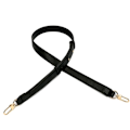 Miniatyrbillede 1 af 10: Håndtaskerem i ægte læder Skulder Crossbody-rem SORT black