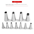 Miniatyrbillede 9 af 10: 52 stk Piping Tips Sæt Rustfrit stål Frosting Tips Kage 52 pcs