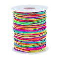 Miniatyrbillede 3 af 6: Tynd Elastic String Rainbow Stretchy Cord 1mm Farverig Elastik