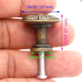 Miniatyrbilde 5 av 7: 8 stk. Skapsknapper Skuffeknapper Messingknapper