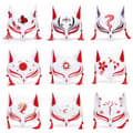 Miniatyrbillede 2 af 10: Foxes Mask Masquerade Mask TYPE A TYPE A Type A