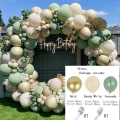 Miniatyrbillede 1 af 8: Ballonbuesæt Sage Green Balloons Garland Kit STYLE 4 STYLE 4