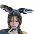 Miniatyrbillede 2 af 10: Bunny Ears Hat Øreklap Cap HVID White