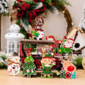 Miniatyrbild 9 av 10: 3st Julhänge Xmas Tree Hanging Tag 3PCS-TREE 3PCS-TREE 3pcs-Tree
