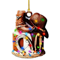 Miniatyrbillede 1 af 7: Hat Støvler Ornament Xmas Tree Hanging Sign E-3PCS E-3PCS E-3pcs