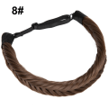 Miniatyrbillede 4 af 10: Syntetisk pandebånd Fishtail Braids Hair 30 30 30