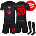 Miniatyrbillede 1 af 2: 2024-2025 Barcelona Udebanefodboldtrøje Jersey Nr. 20 Olmo 20