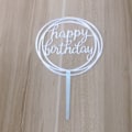 Pikkukuva 5 / 10: 18 kpl Syntymäpäiväkakkupäällinen Happy Birthday Cake Toppers 3 3 3