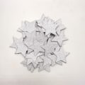 Pikkukuva 1 / 10: 200kpl Paper Confetti Paper scraps SILVER FIVE-POINTED STAR Silver Five-pointed Star-Five-pointed Star