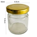 Miniatyrbillede 3 af 10: 2stk syltetøjsglas lufttætte konserves GULD 100ML2STK 2STK Gold 100ml2Pcs-2Pcs