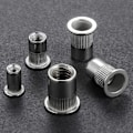 Miniatyrbild 6 av 6: 100 Styck Nitmutter Flat Head Rivnut Insatsmutter