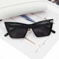 Miniatyrbilde 5 av 10: Cat Eye Solbriller Firkantede Solbriller SVART LEOPARD SVART Black Leopard