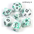 Pikkukuva 1 / 10: 7kpl / set DND Dice Polyhedral Noppa TAVALINEN 4 TARVALLINEN 4 ordinary 4